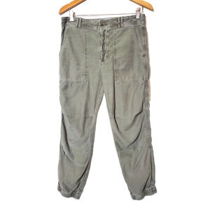 Citizens Of Humanity Pants Womens 27 Joggers Surplus Olive Green‎ Button Fly